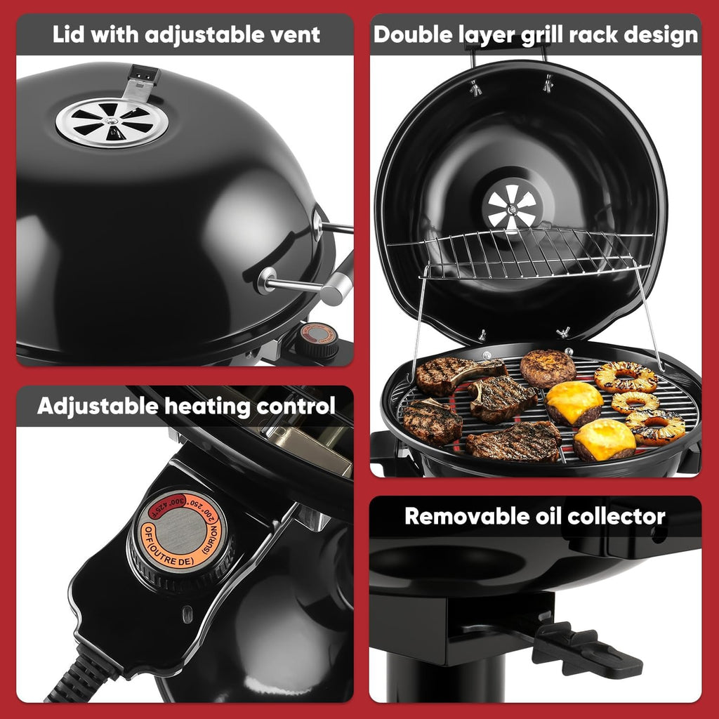 1600W Portable Electric Grill