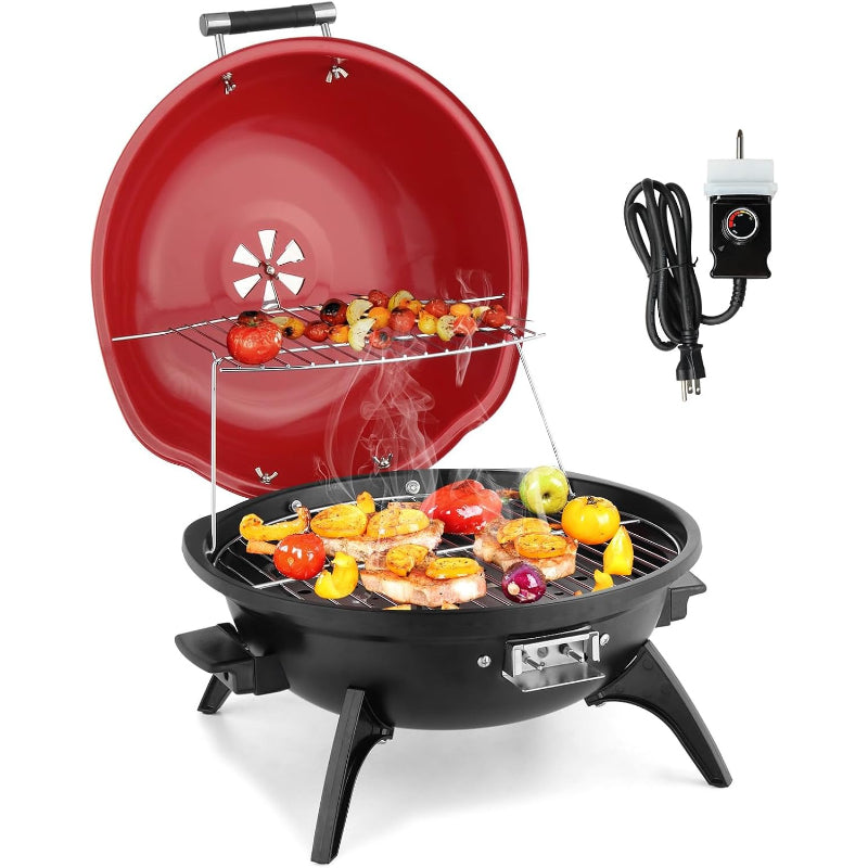 1600W Red Electric Grill