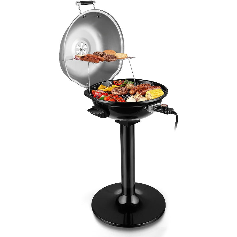 1600W Silver Electric BBQ Grill