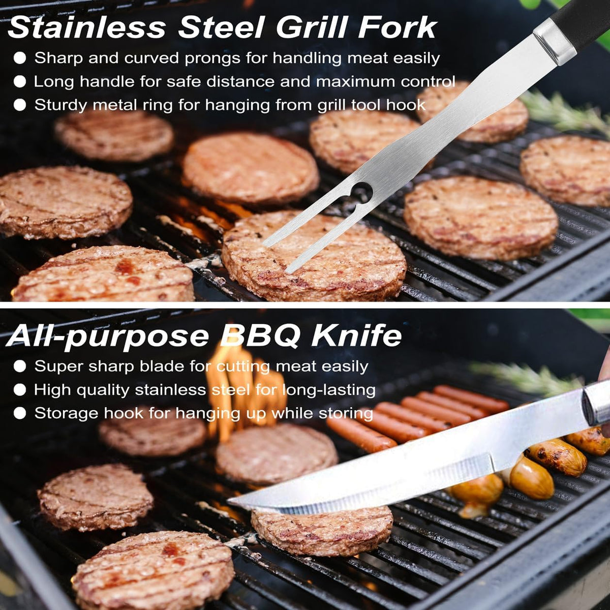 22-Piece BBQ Grill Tool Set