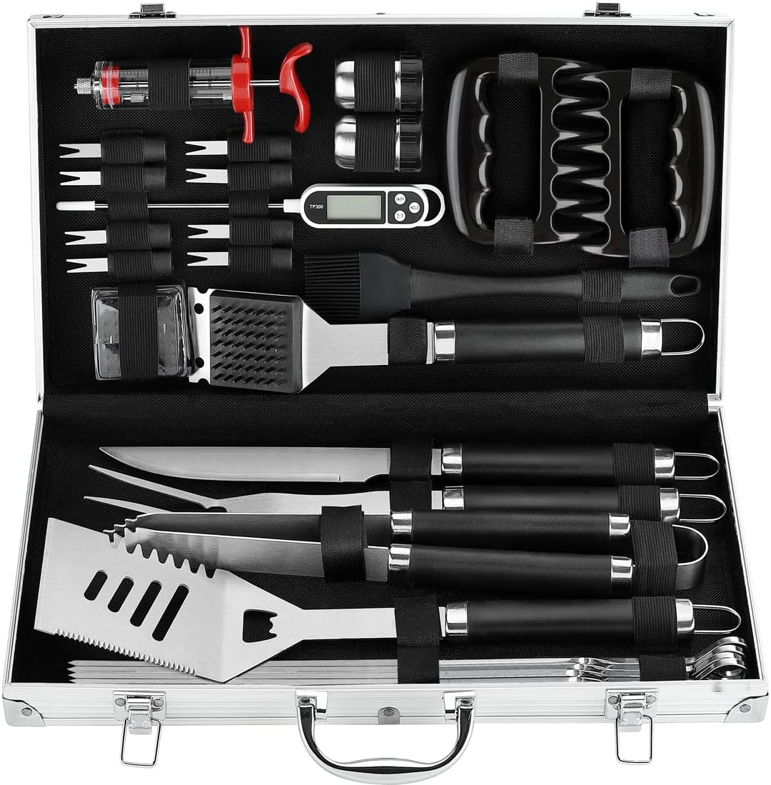 26-Piece BBQ Grill Accessories Set