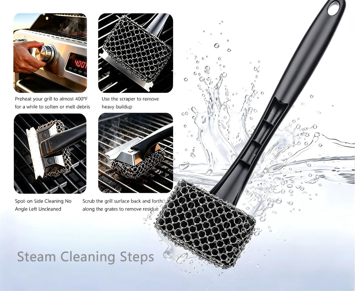 Free BBQ Grill Brush & Scraper