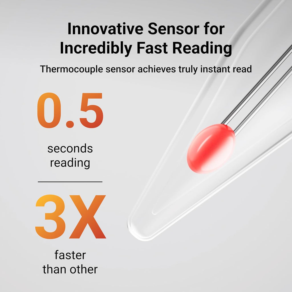 0.5 Sec Instant Read Meat Thermometer