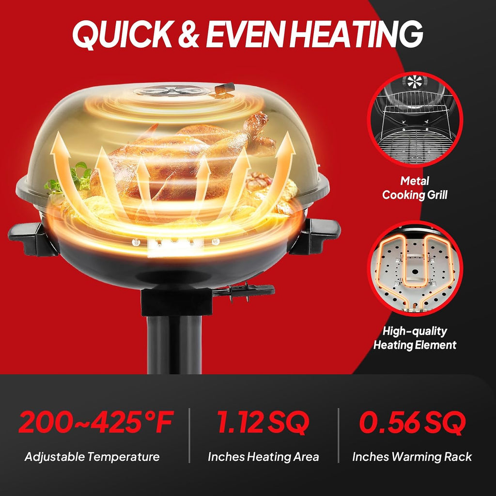 1600W Vertical Electric Grill