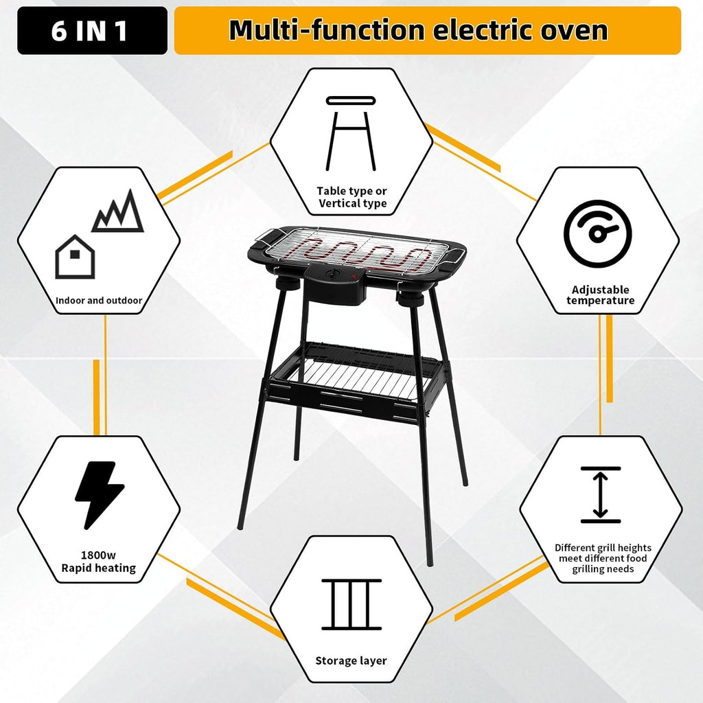 Smokeless Portable Electric BBQ Grill