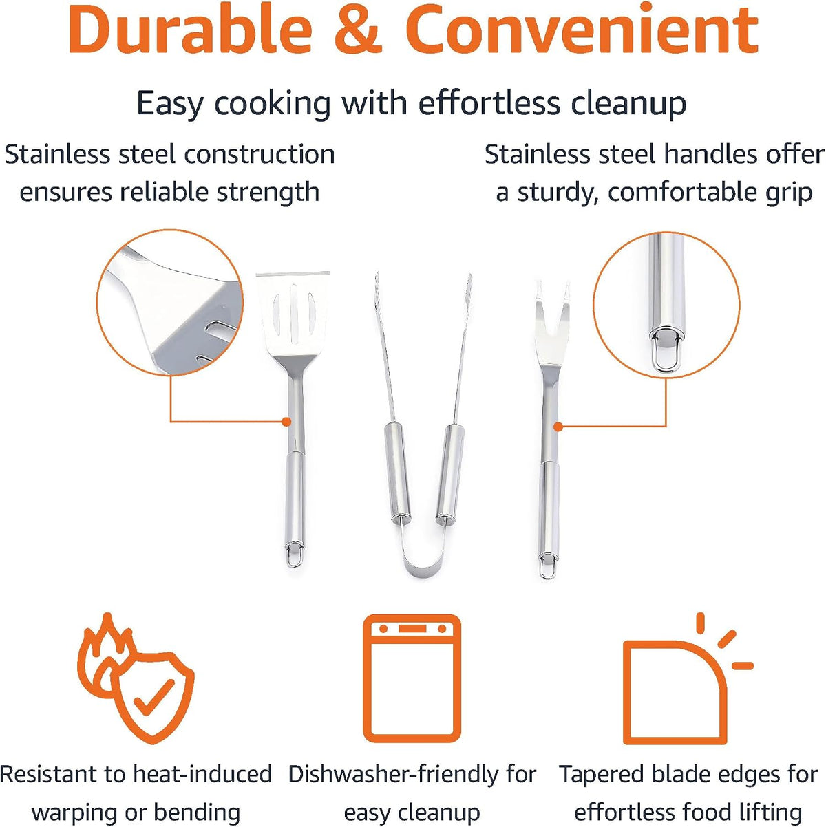 4-Piece BBQ Tool Set
