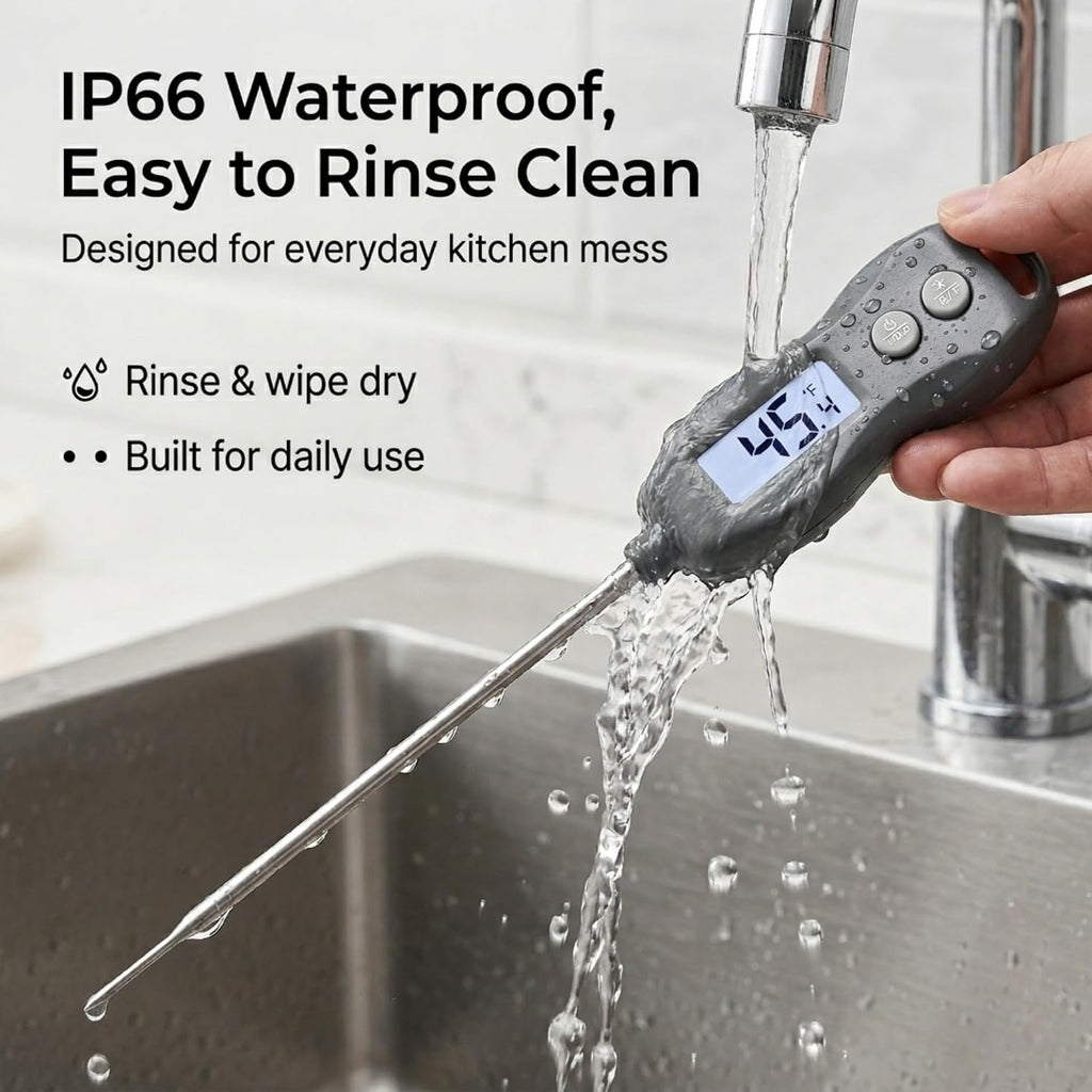 Waterproof Instant Read BBQ Meat Thermometer