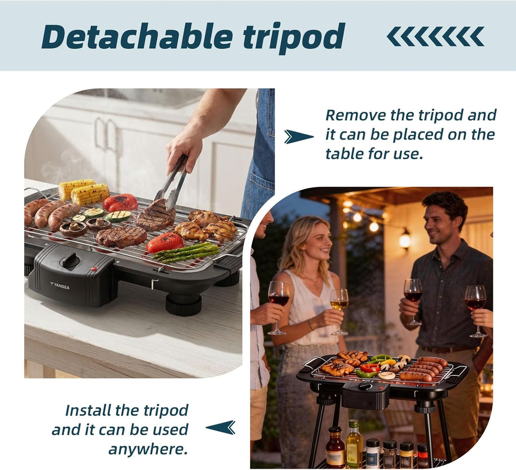 Smokeless Portable BBQ Grill