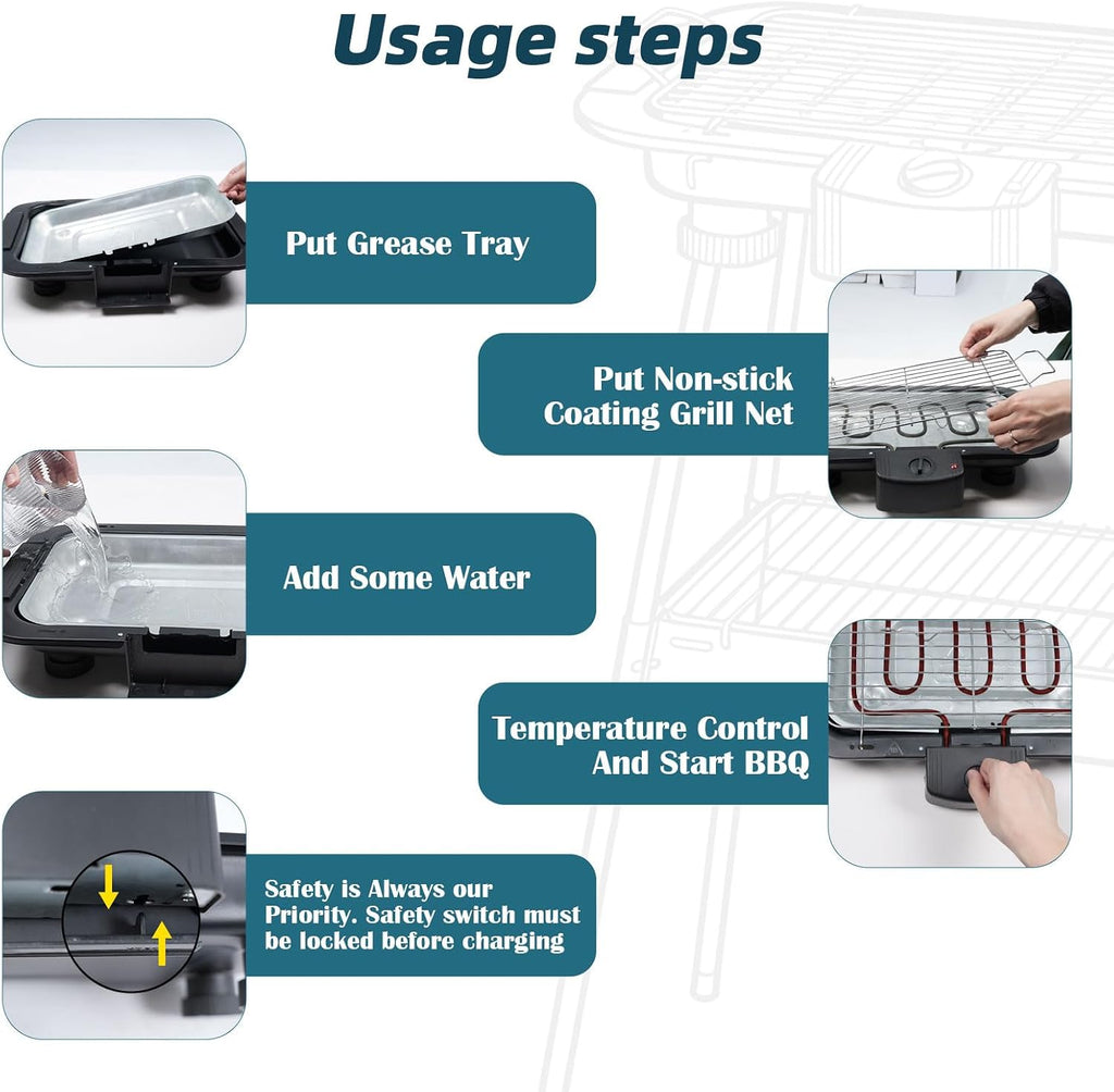 Smokeless Portable BBQ Grill