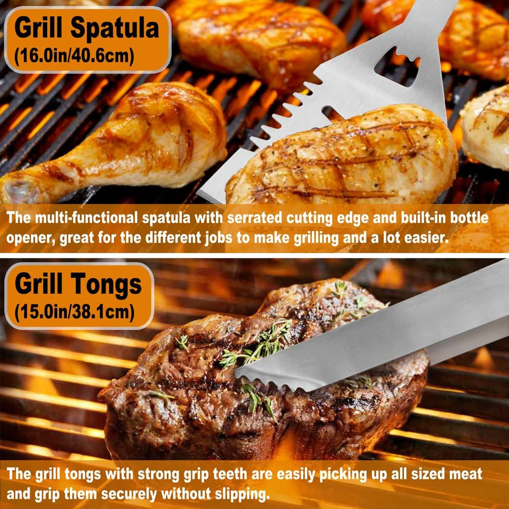 26-Piece BBQ Grill Accessories Set