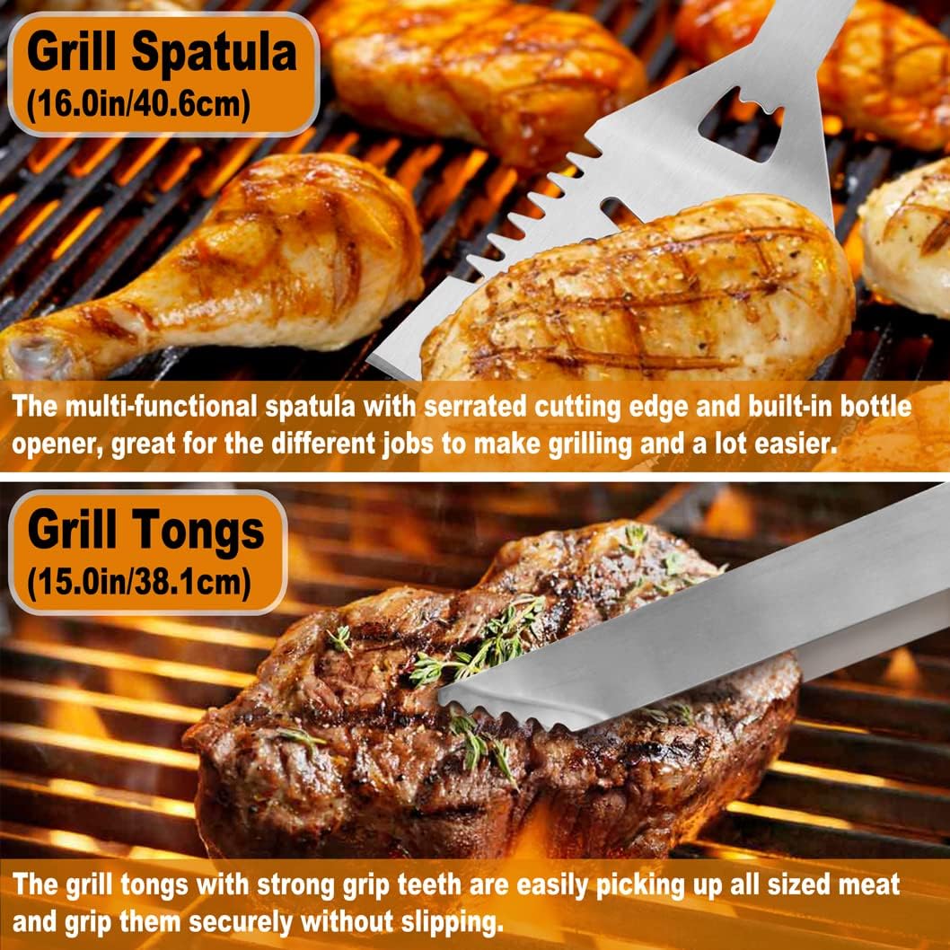 26-Piece BBQ Grill Accessories Set