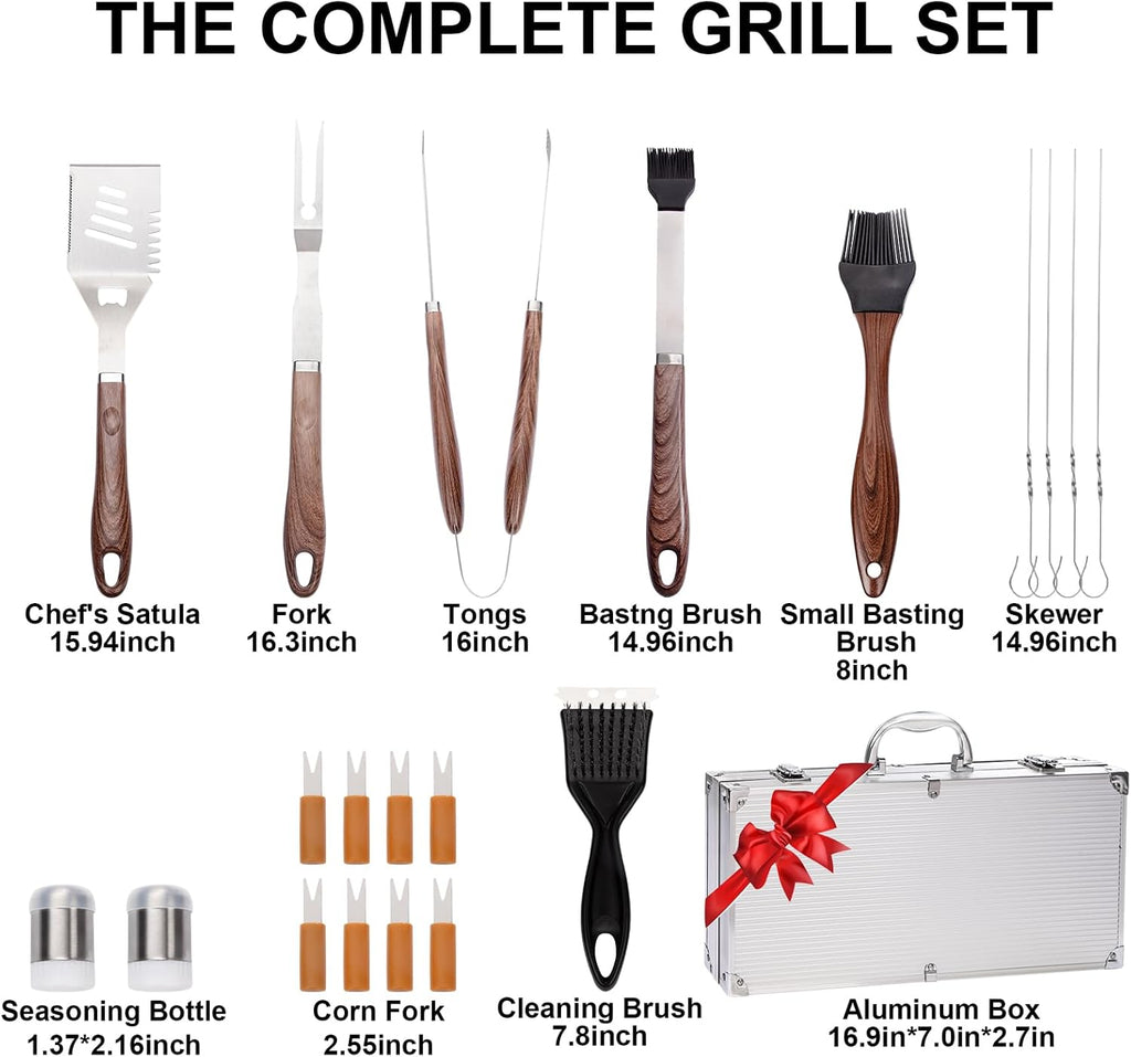 21-Piece Grill Tool Set