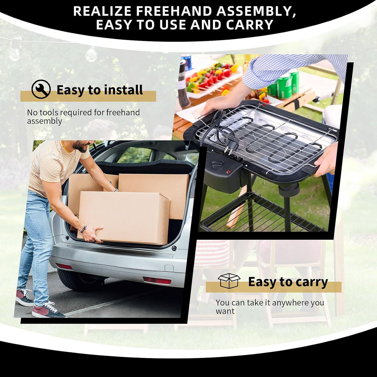 Smokeless Portable Electric BBQ Grill