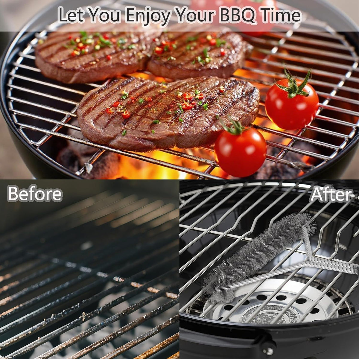 2 Pack BBQ Grill Brush