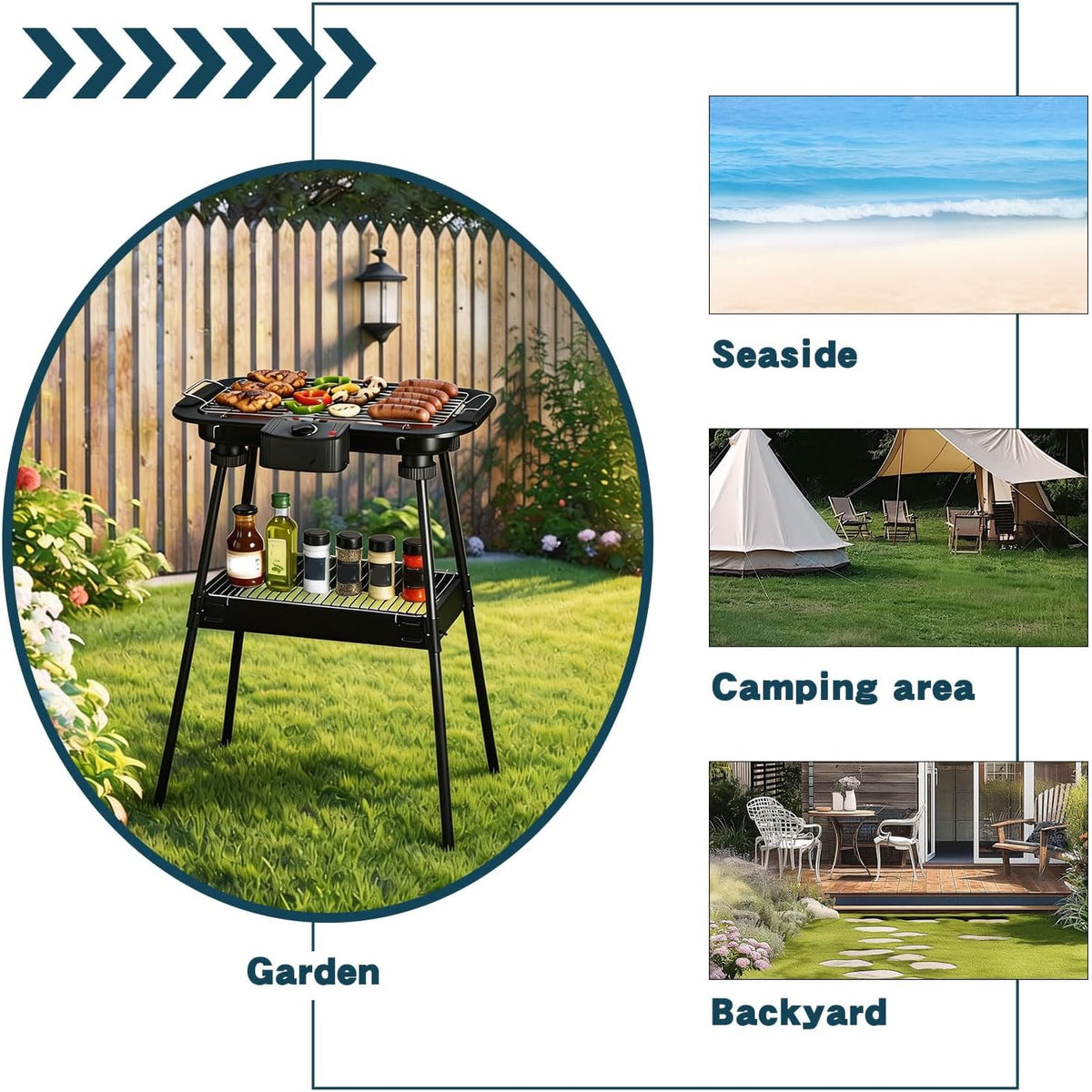 Smokeless Portable BBQ Grill