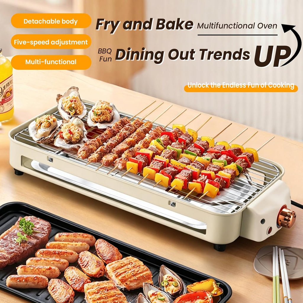 1500W Smokeless Indoor Raclette Grill