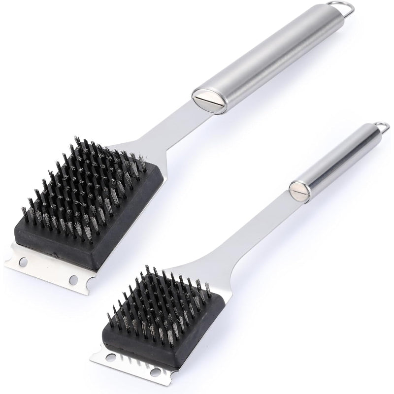 2 Pack Wire BBQ Brush & Scraper