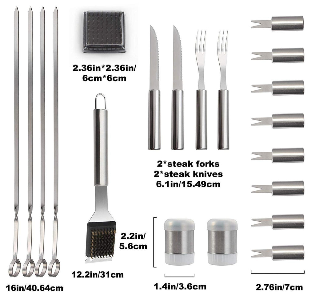 28-Piece BBQ Accessories Set
