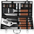 22-Piece Brown BBQ Grill Tool Set