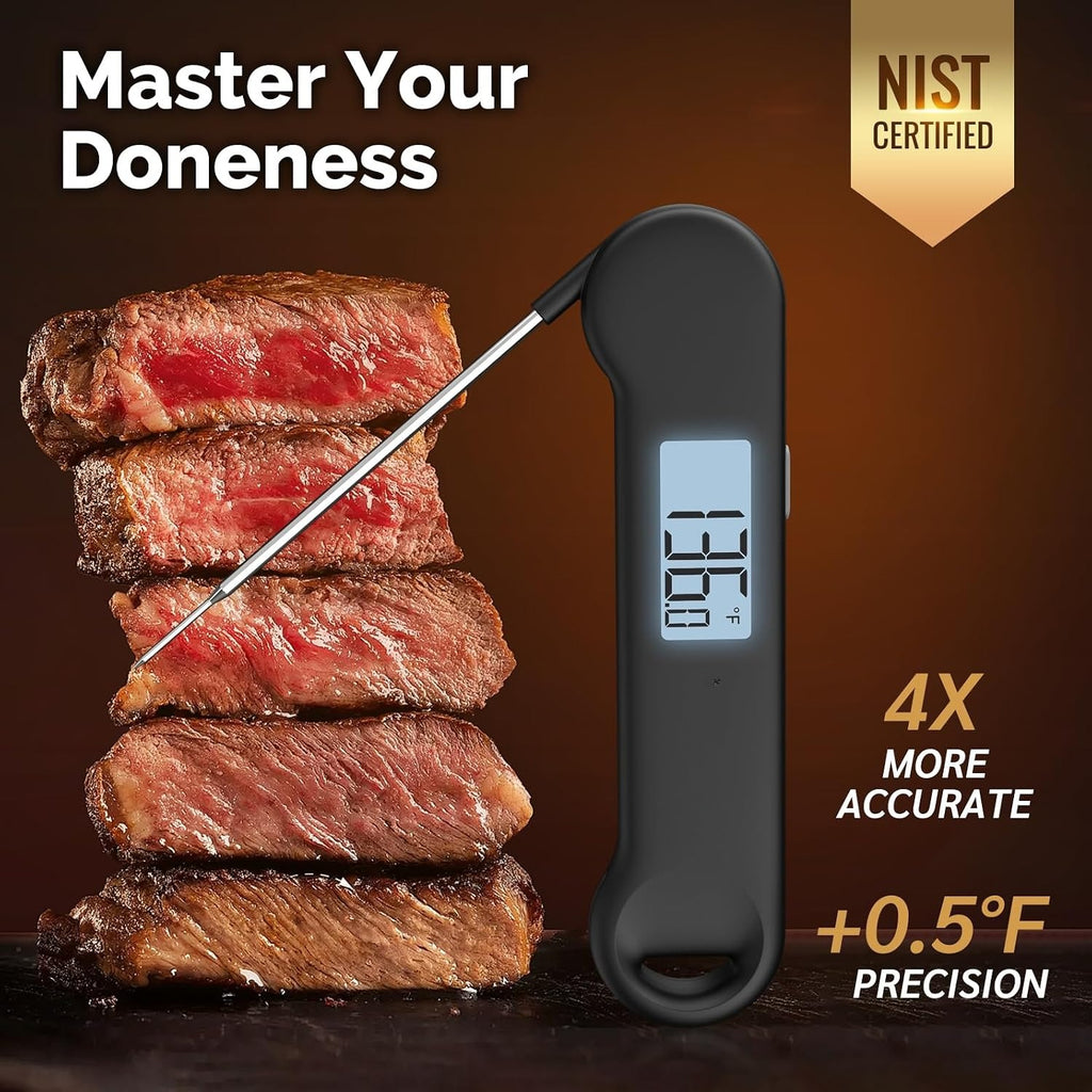 0.5 Sec Instant Read BBQ Meat Thermometer